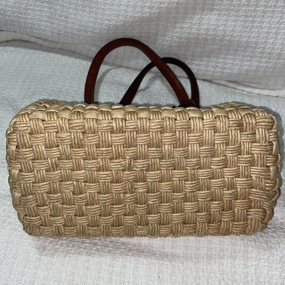 RARE vintage Brighton Woven “Ruth” straw natural  bag - Picture 6 of 16
